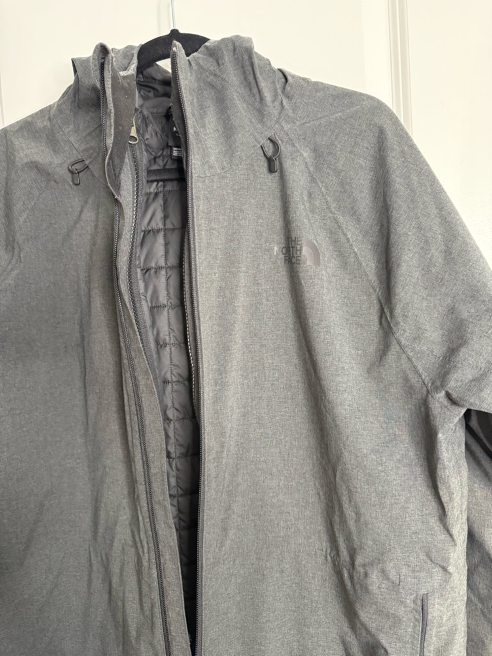 The North Face Men’s Gray Hooded Performance Jacket